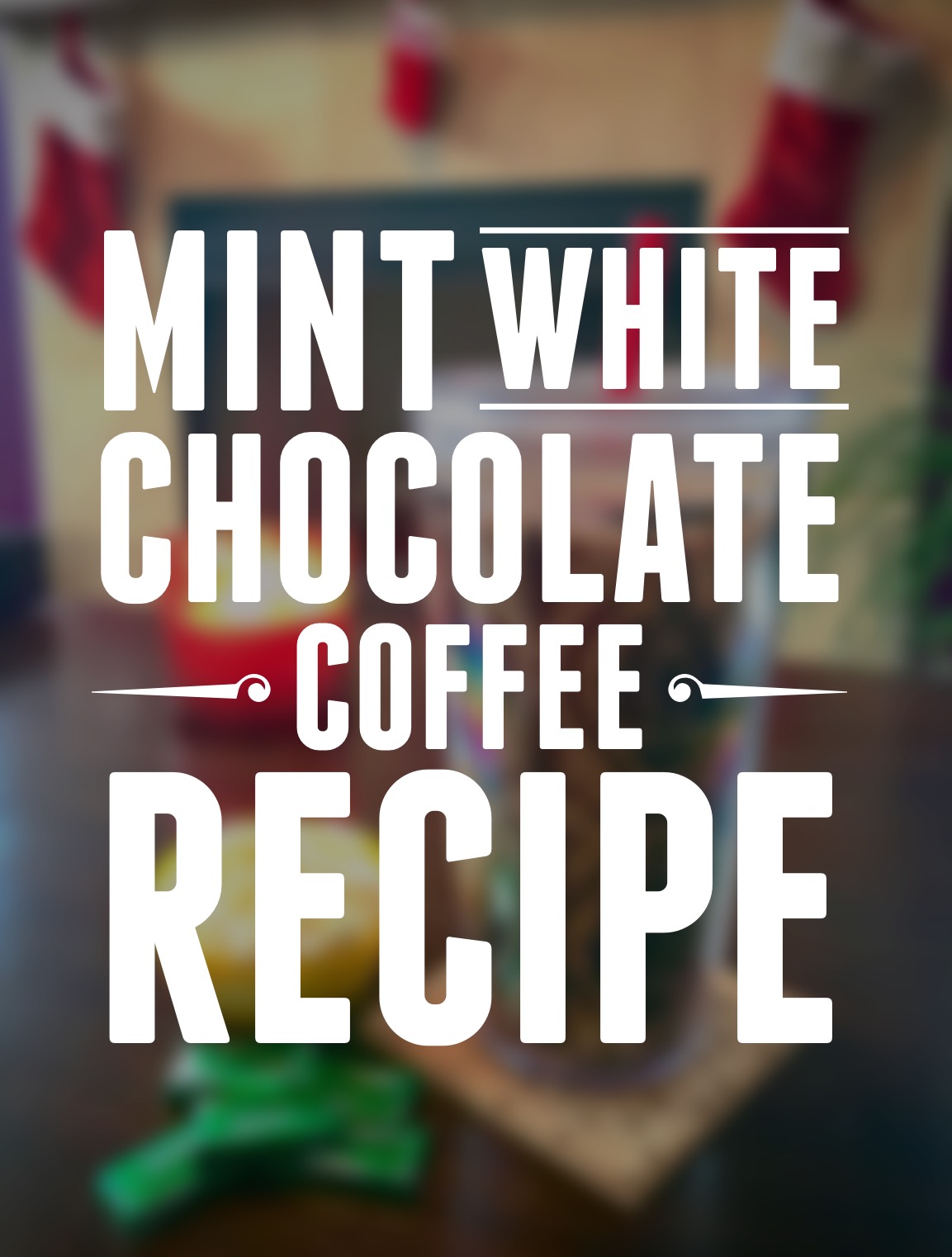 Homemade Mint White Chocolate Iced Coffee