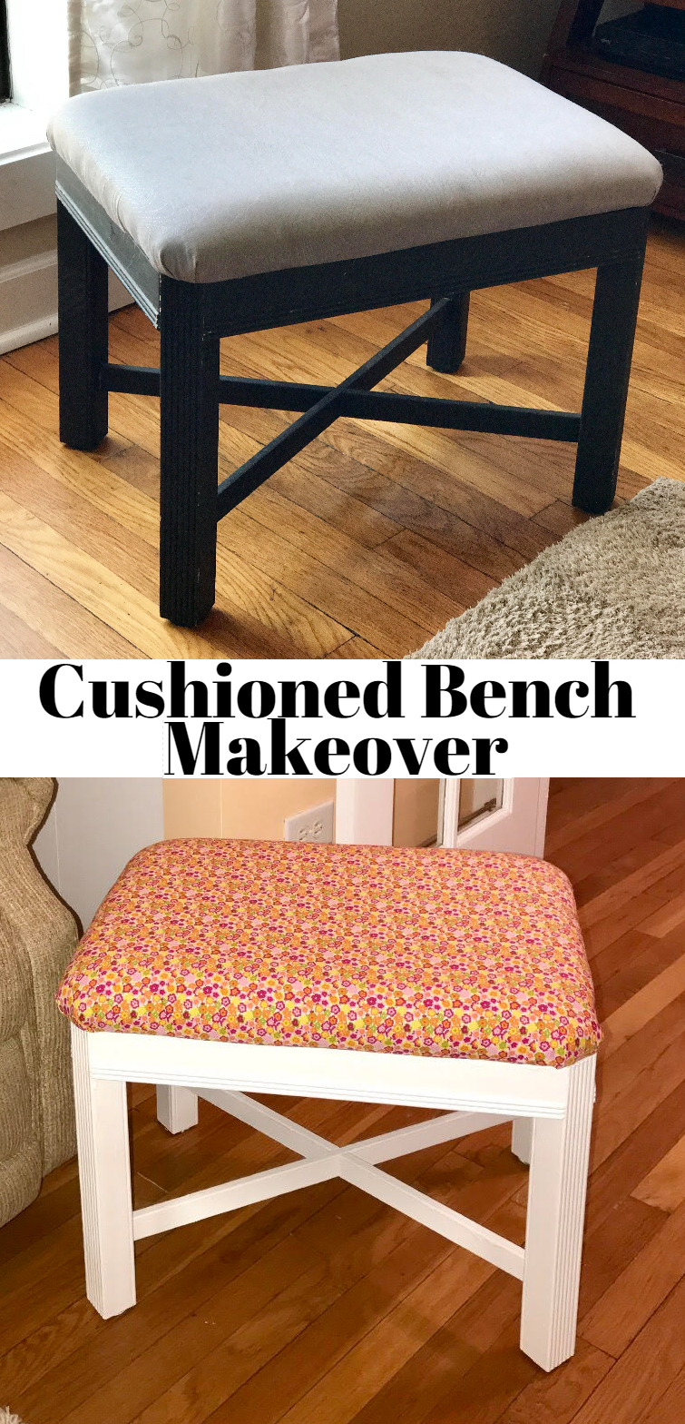 Cushioned Bench Makeover