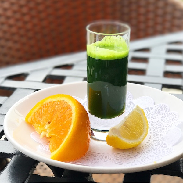 A quick note on my first Wheatgrass Shot