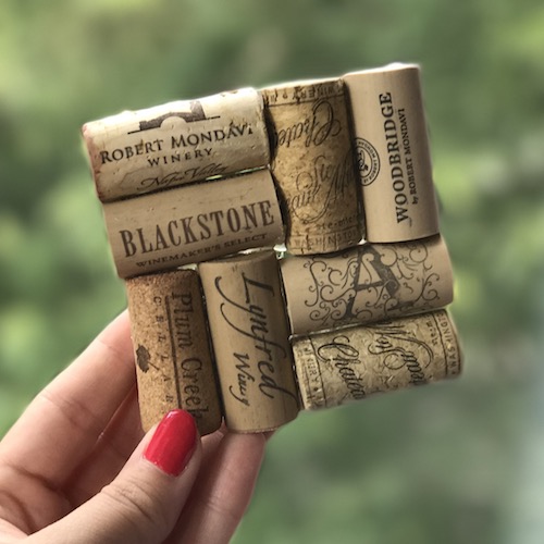 One-Step Wine Cork Coasters