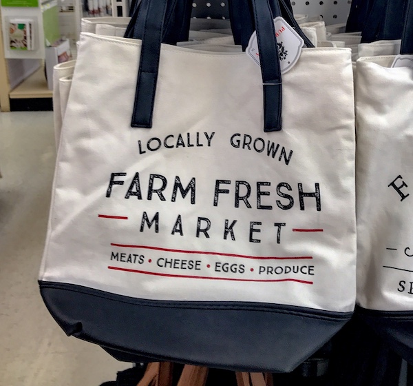 Farm Fresh Canvas Farmers Market Bag