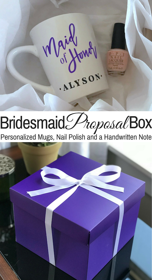 Purple Bridesmaid Proposal Box