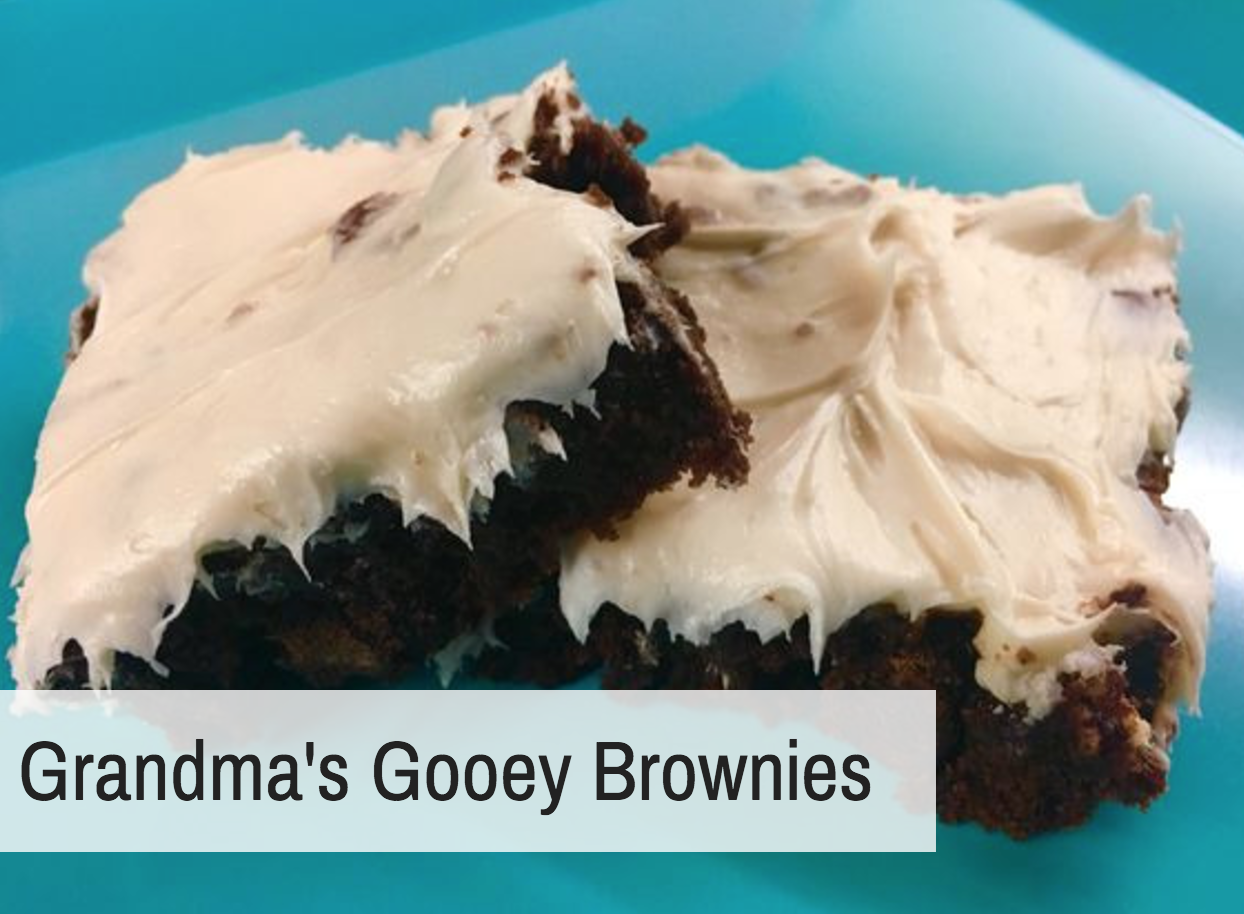 Gooey Chocolate Brownies with Cream Cheese Frosting