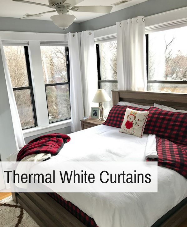 thermal white curtains