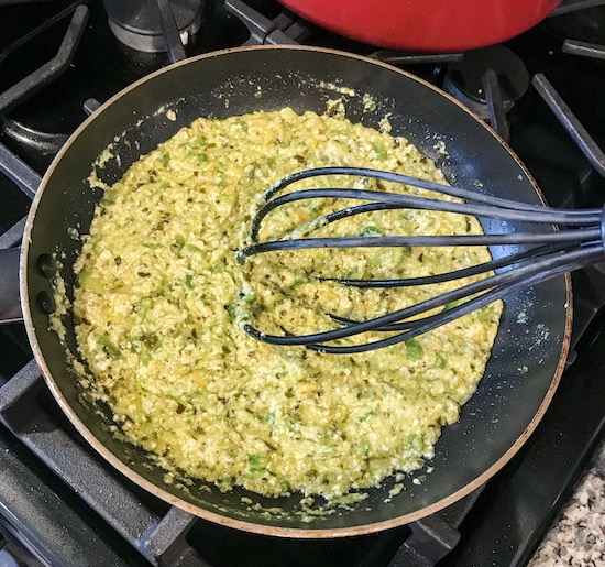 Pesto Sauce Pasta Skillet Recipe