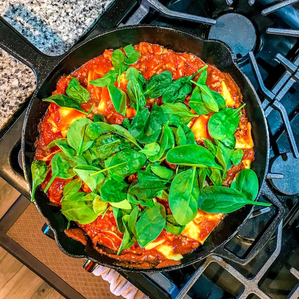 Spinach Skillet Lasagna