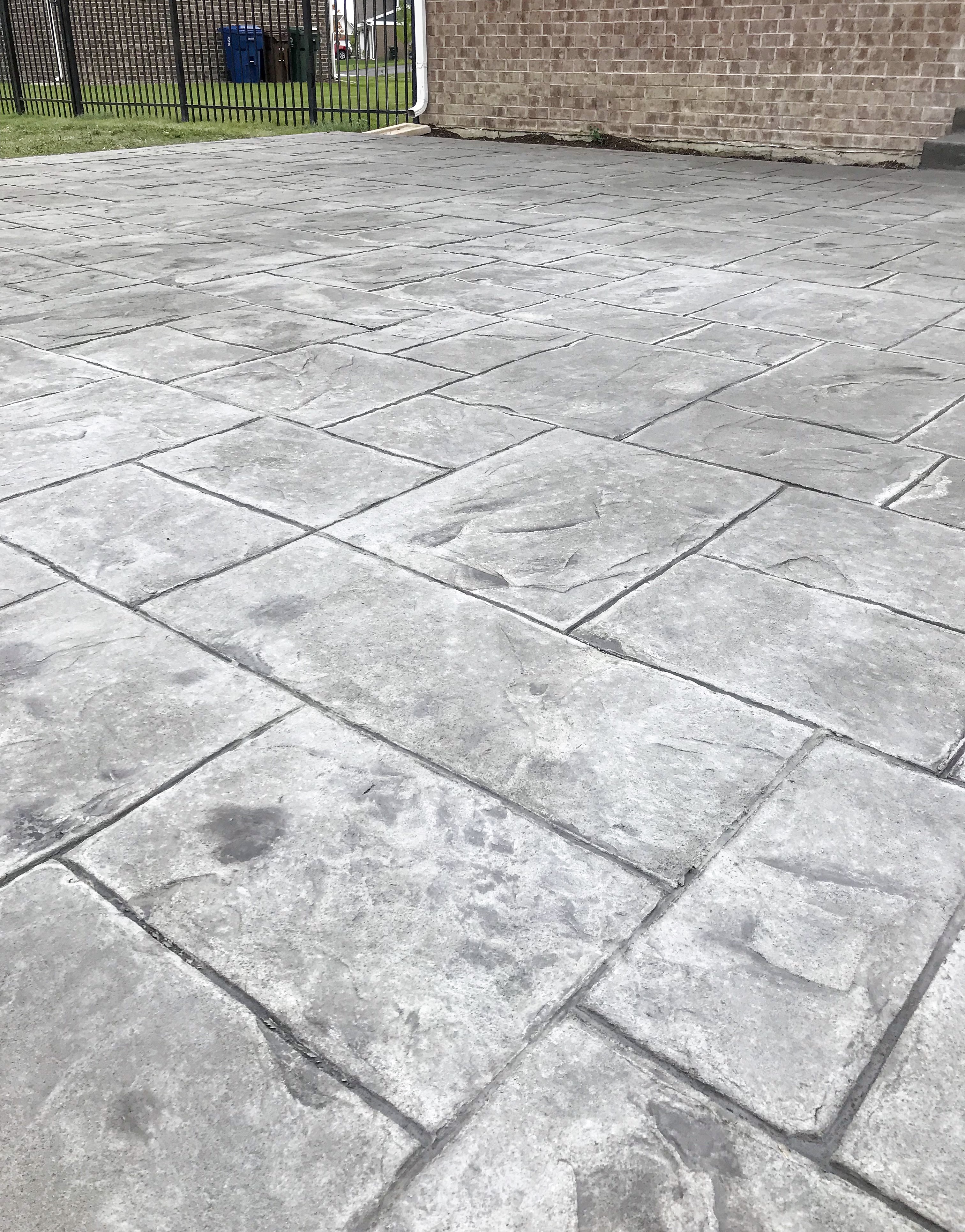 Stamped Concrete Patio Reveal