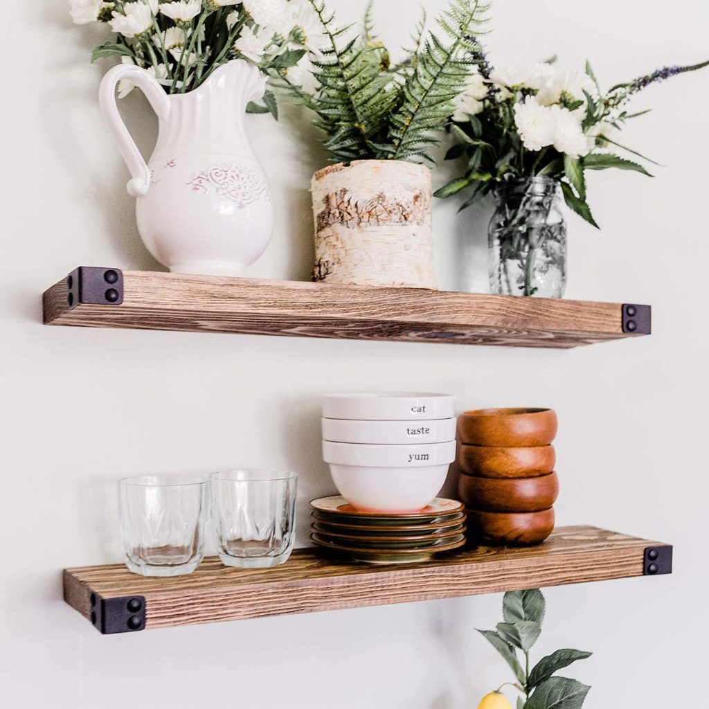 Hanging Farmhouse Shelves on Wall