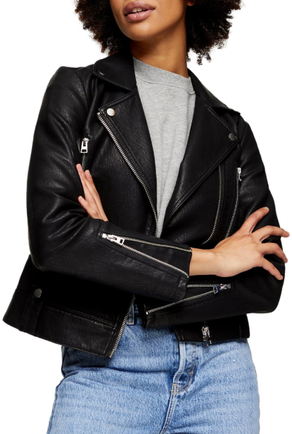 Nordstrom Sale Faux Leather Moto Jacket