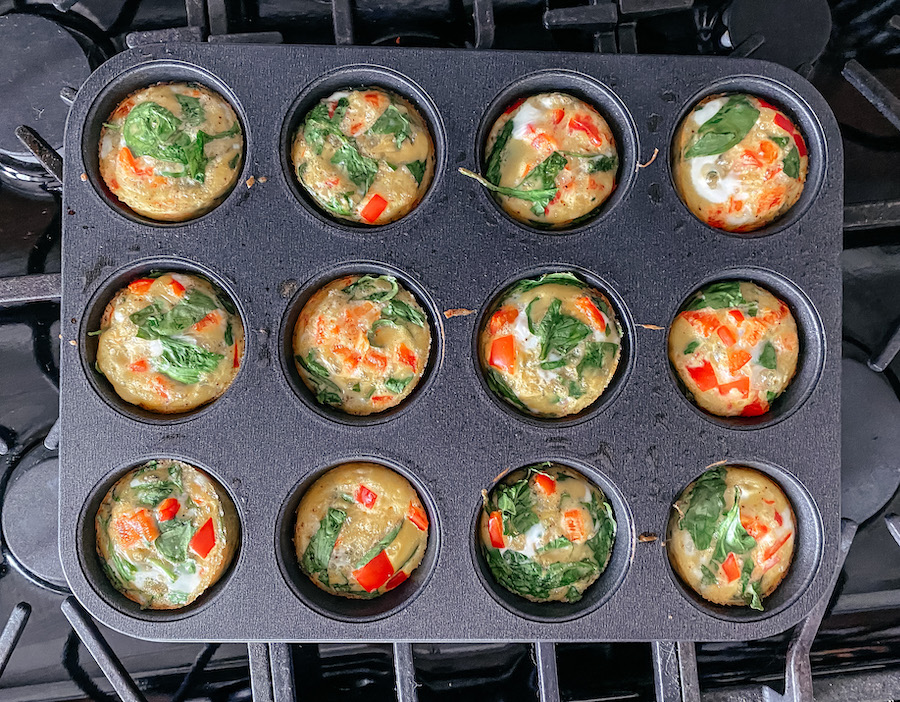Cooked Veggie Egg Cups