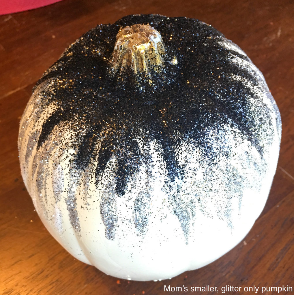 Spooky Glitter Pumpkin Craft