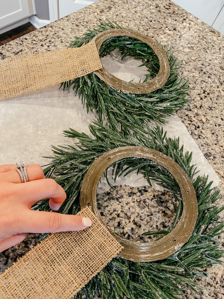 DIY Burlap Ribbon Wreaths