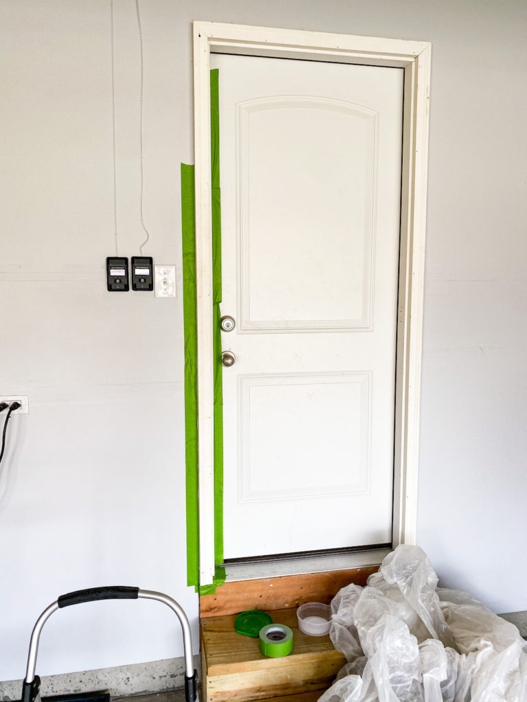 Garage Doorway Painting Project