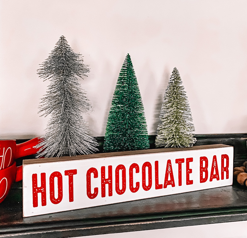 Hot Chocolate Bar Wood Sign
