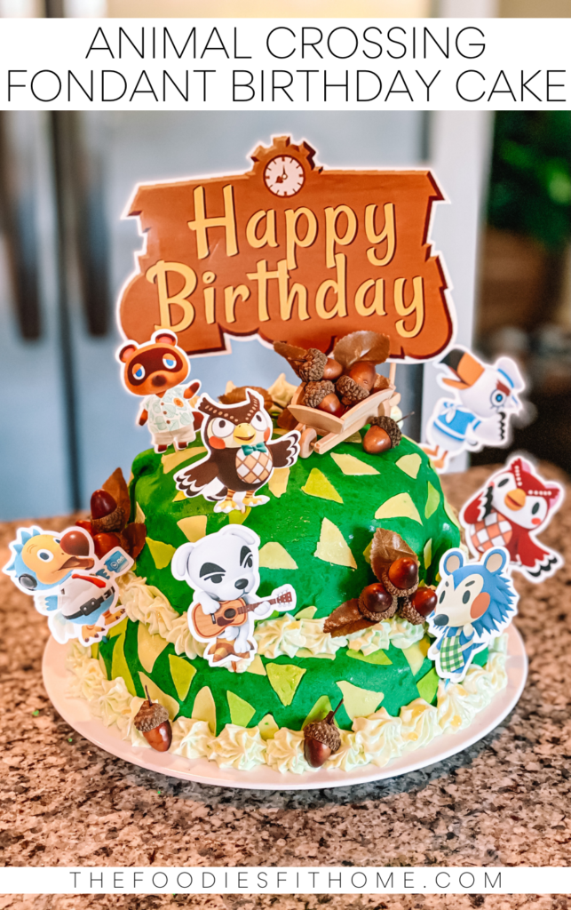 DIY Animal Crossing Birthday Cake