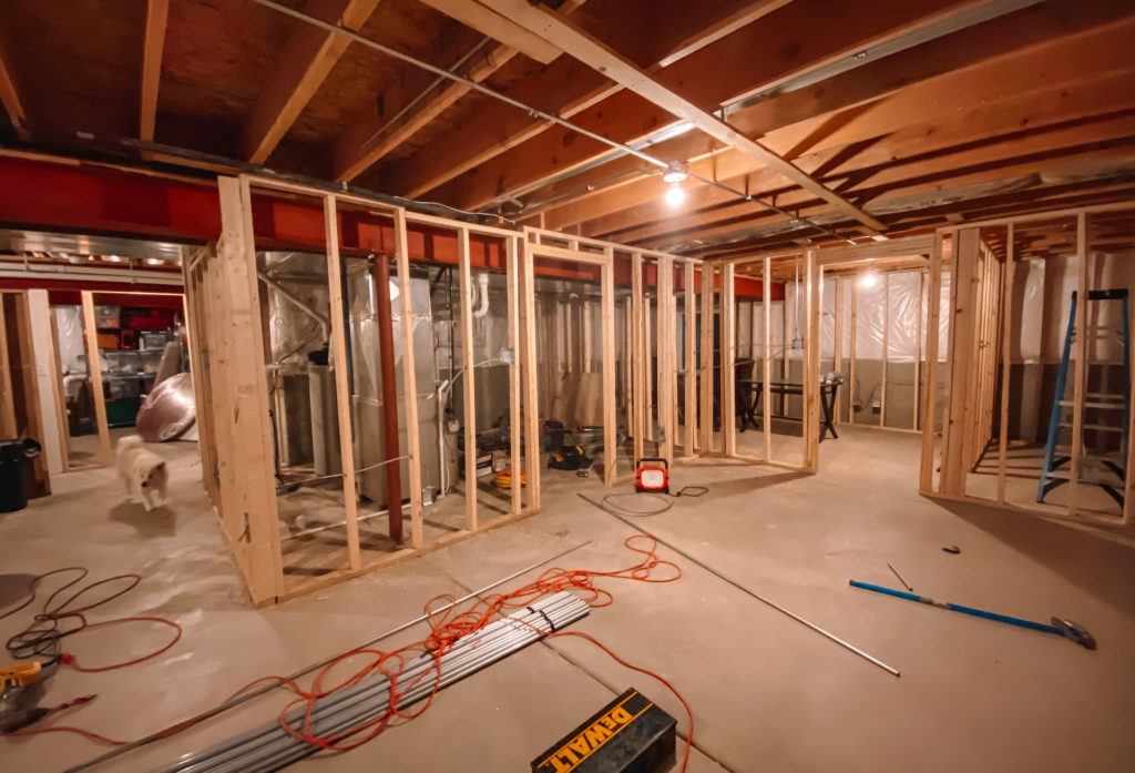 Basement Framing House Project