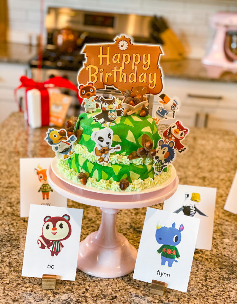 DIY Animal Crossing Birthday Cake