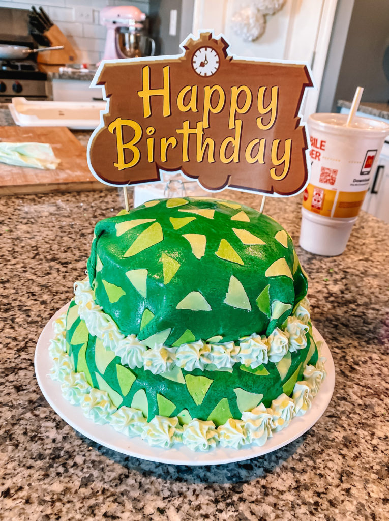 Animal Cross Birthday Cake