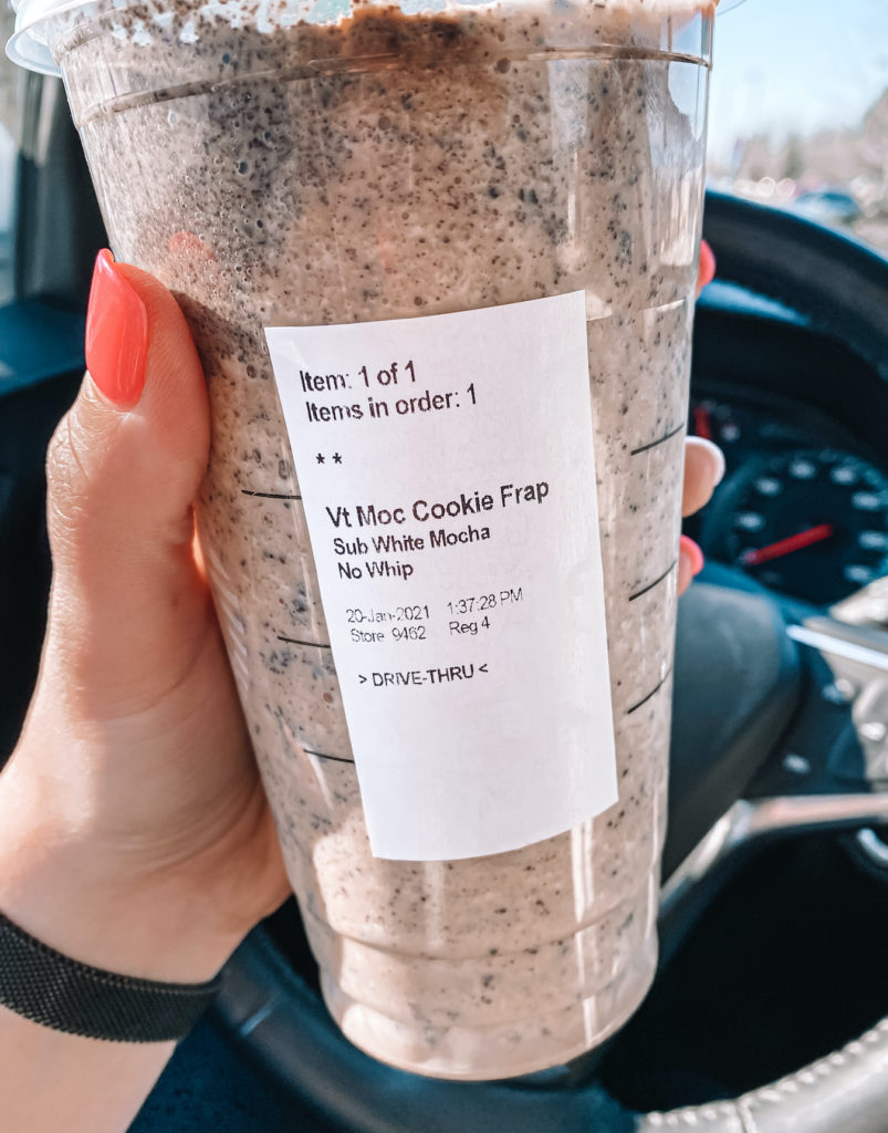 Cookies and Cream Frappuccino Order Instructions