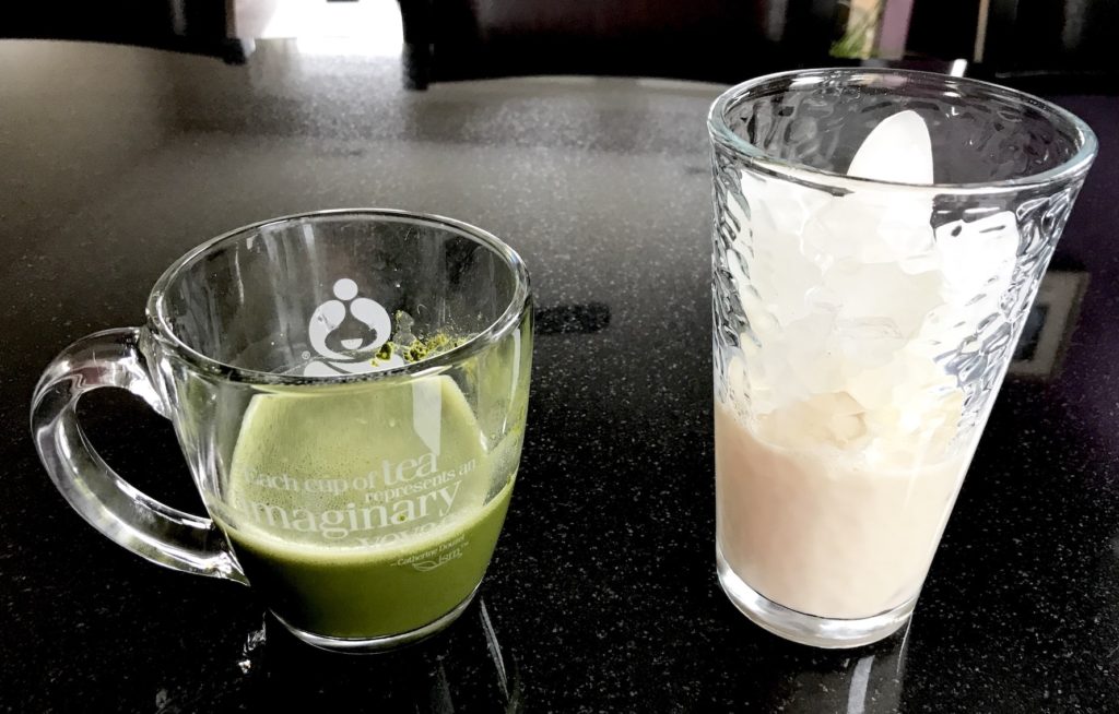 Homemade Iced Green Tea Latte