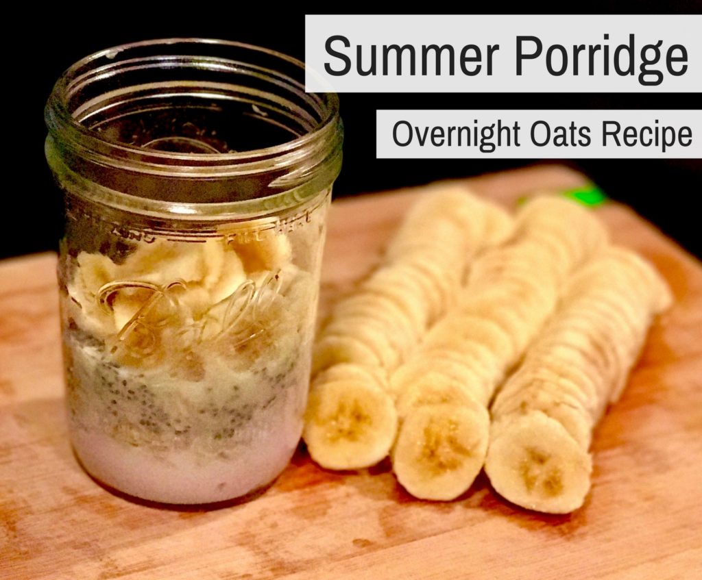 Mason Jar Summer Porridge Overnight Oats Recipe