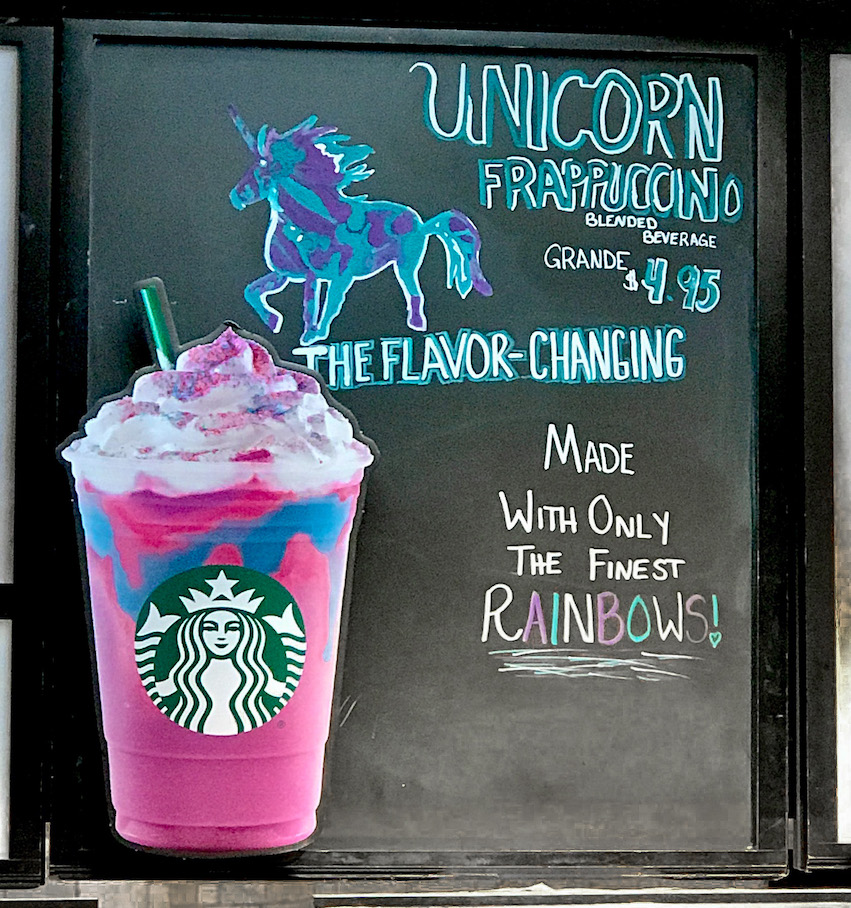 Starbucks Unicorn Frapp Advertising