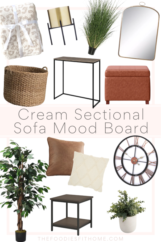 Cream Sectional Mood Board Loft Decor
