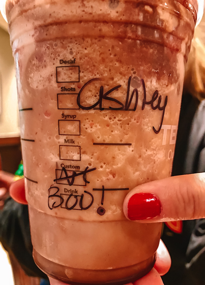Boo on Starbucks Drink