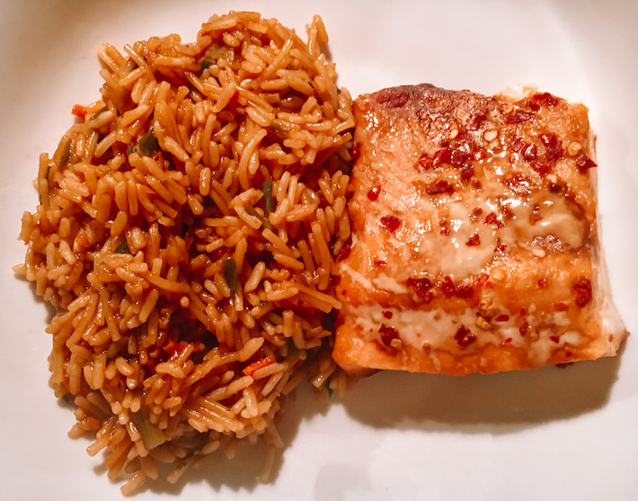Salmon and Rice Meal Idea