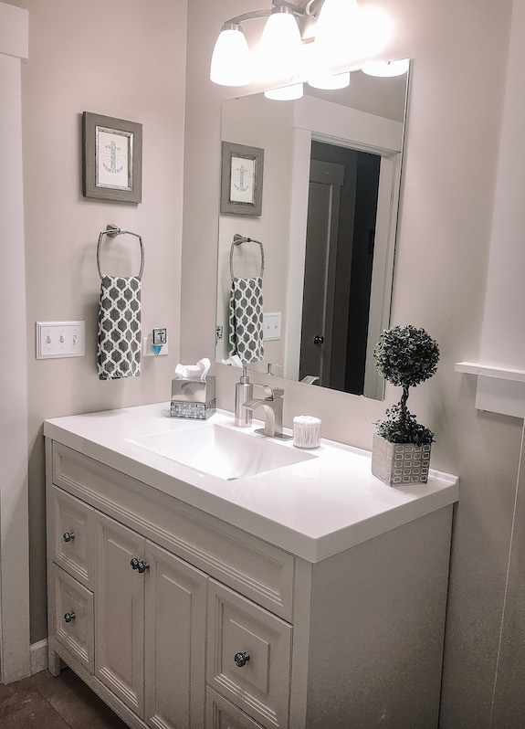 DIY Modern Bathroom Remodel in Under $1k