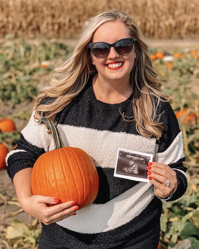Pumpkin Patch Pregnancy Announcement