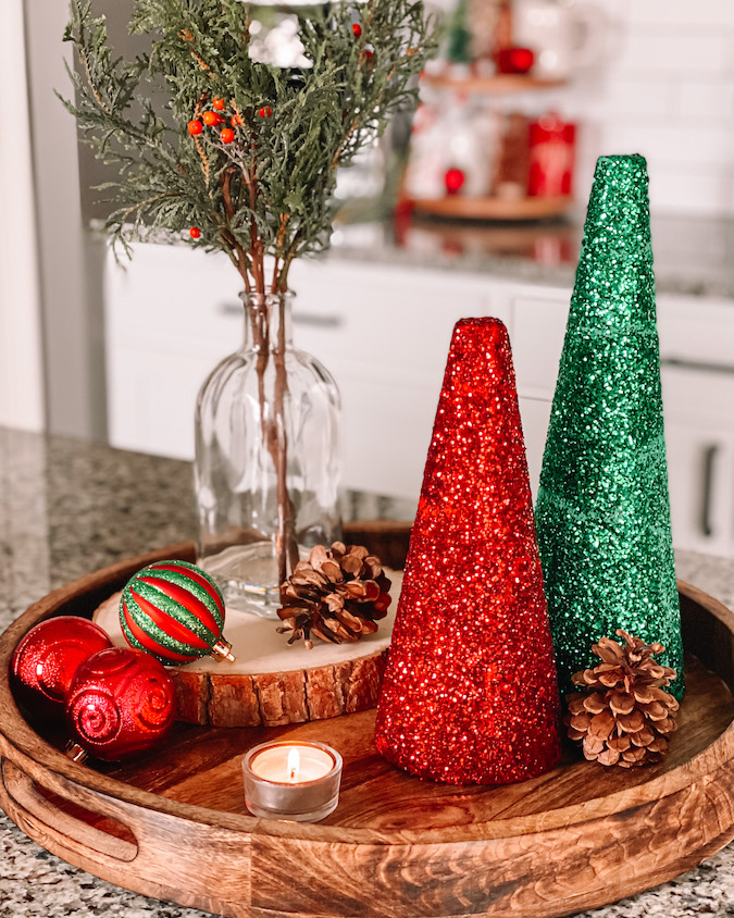 DIY Foam Cone Christmas Trees
