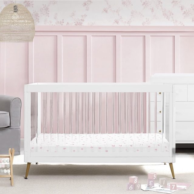 Pink White Baby Girl Nursery Decor Inspiration