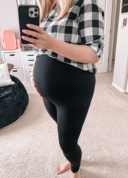 Who puts on Spanx leggings at 8+ months pregnant? But don't worry
