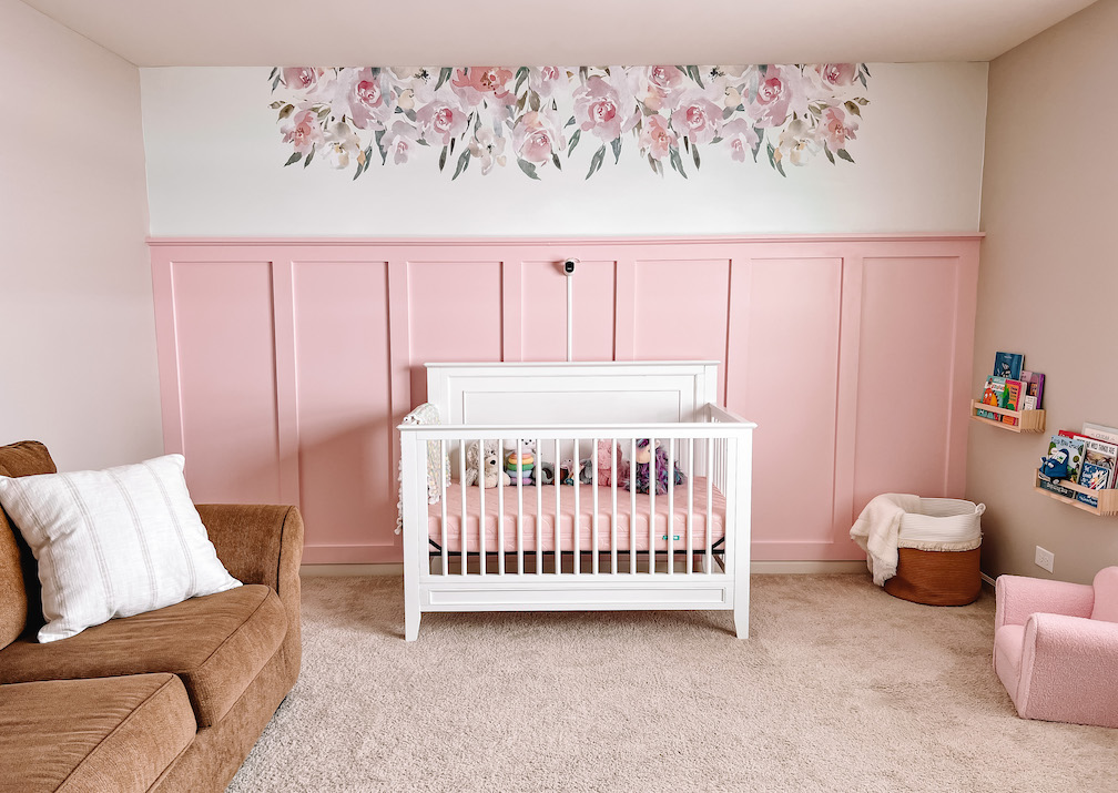 Pink Nursery Accent Wall