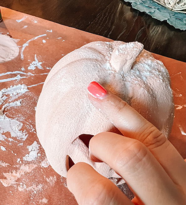 Flour Technique for Terracotta Pumpkins