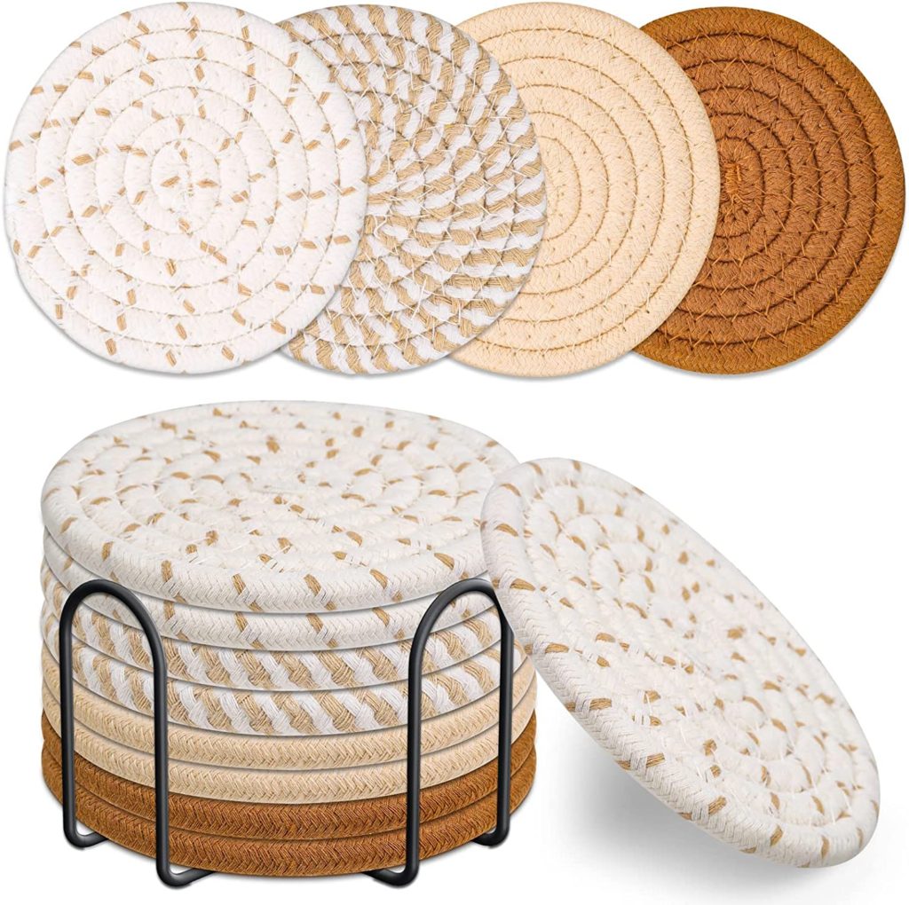 Neutral Woven Coasters